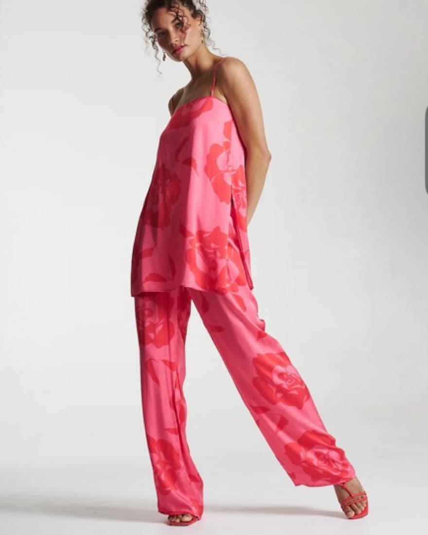 Tunic Top & Pants Set - A Rose - Image 1