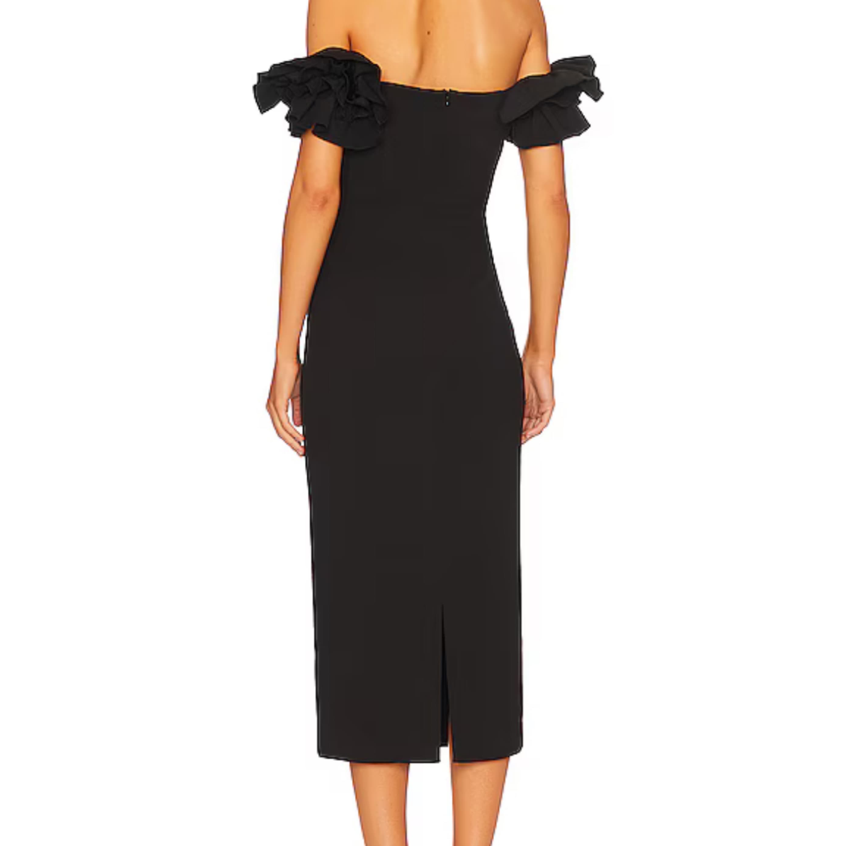 Elliat Black Cocktail Dress  - Image 3