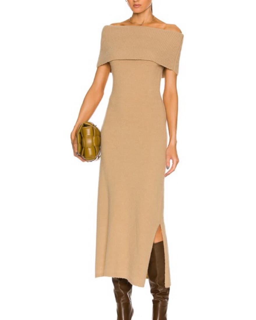 Cult gaia Off Shoulder Knit Maxi Dress - Image 1