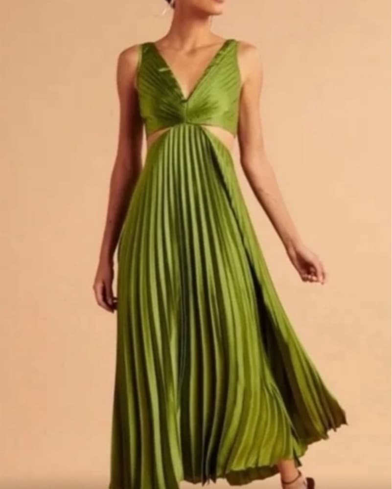 Giselle Pleated Cutout Maxi Dress  - Image 1