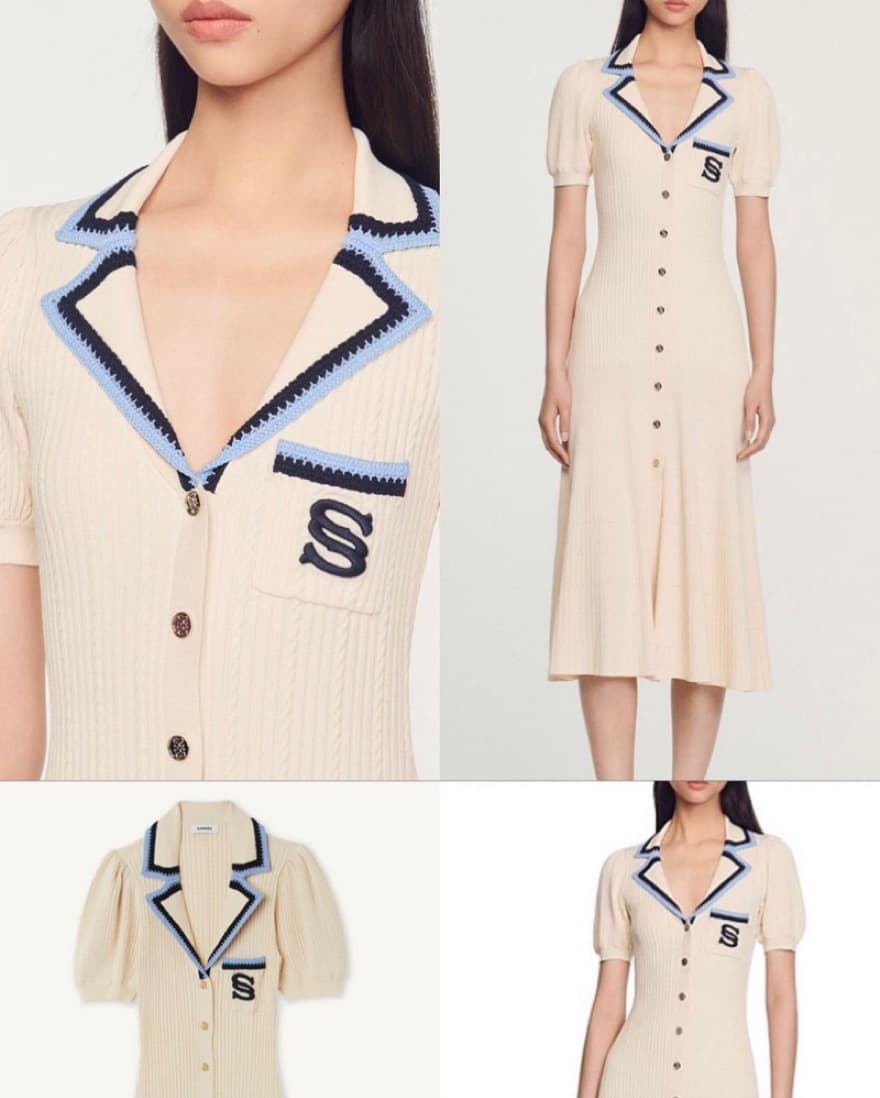 Sandro S Patch Dress - Image 3