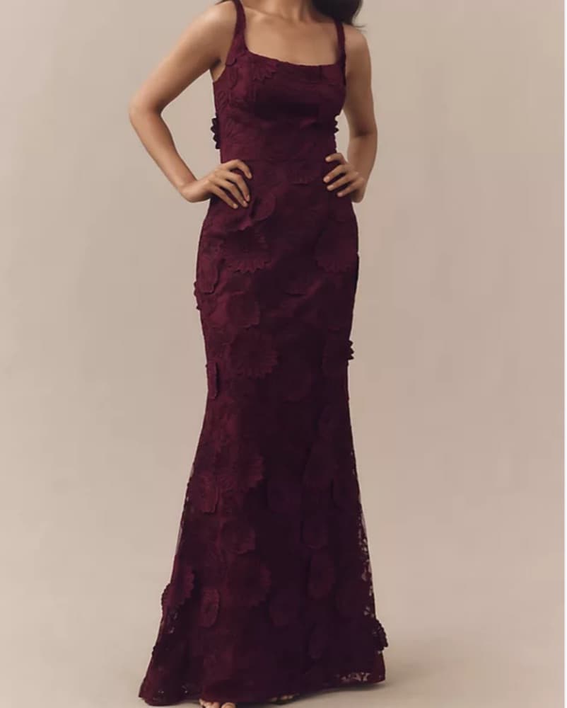 Maroon Dress the Population dress - Image 1