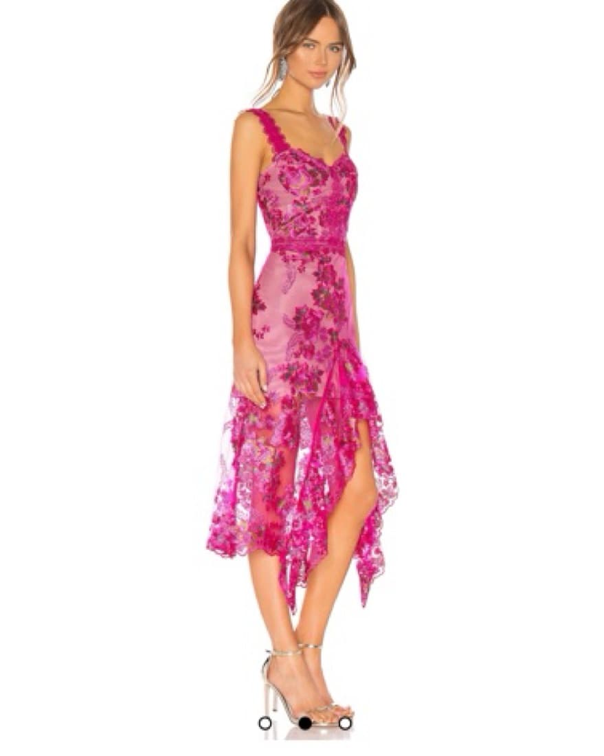 Bronx And Banco Pink Midi Dress - Image 2