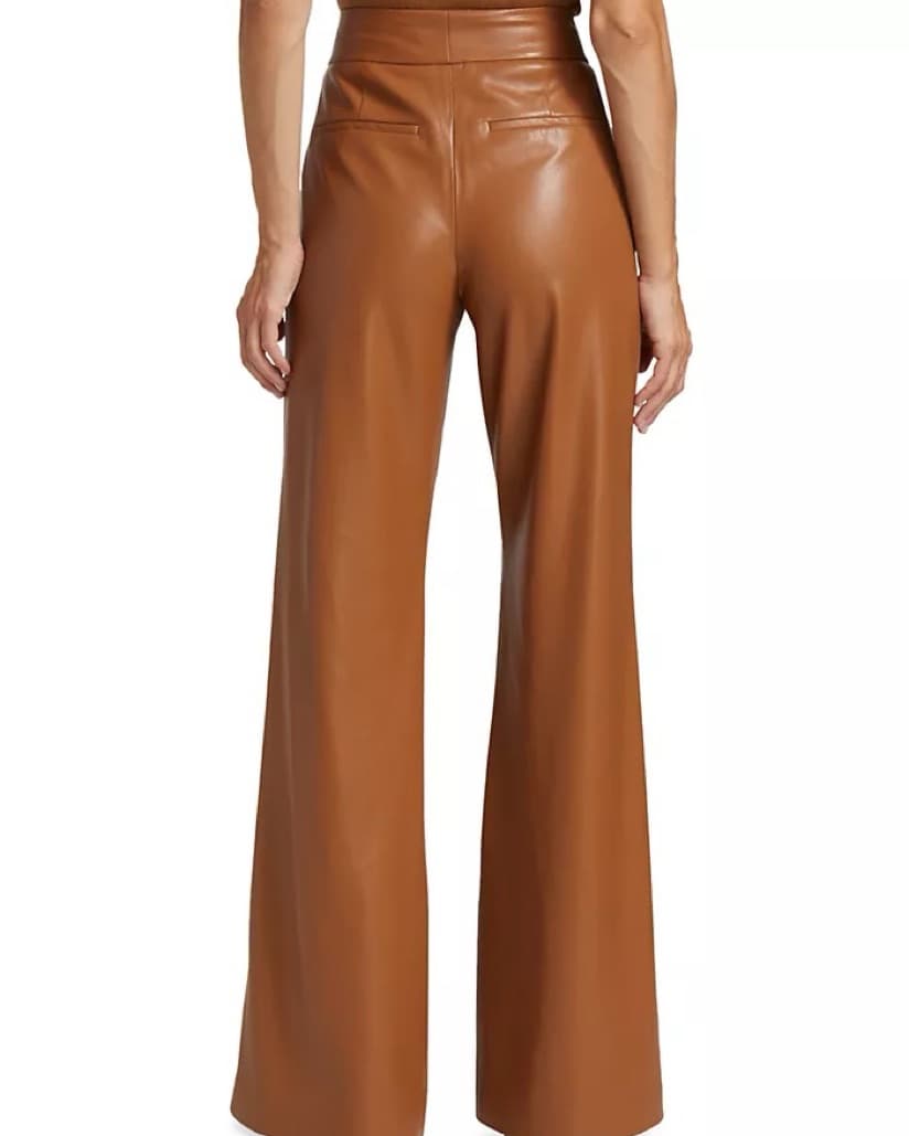 Alice & Olivia Vegan Leather Pants - Image 3