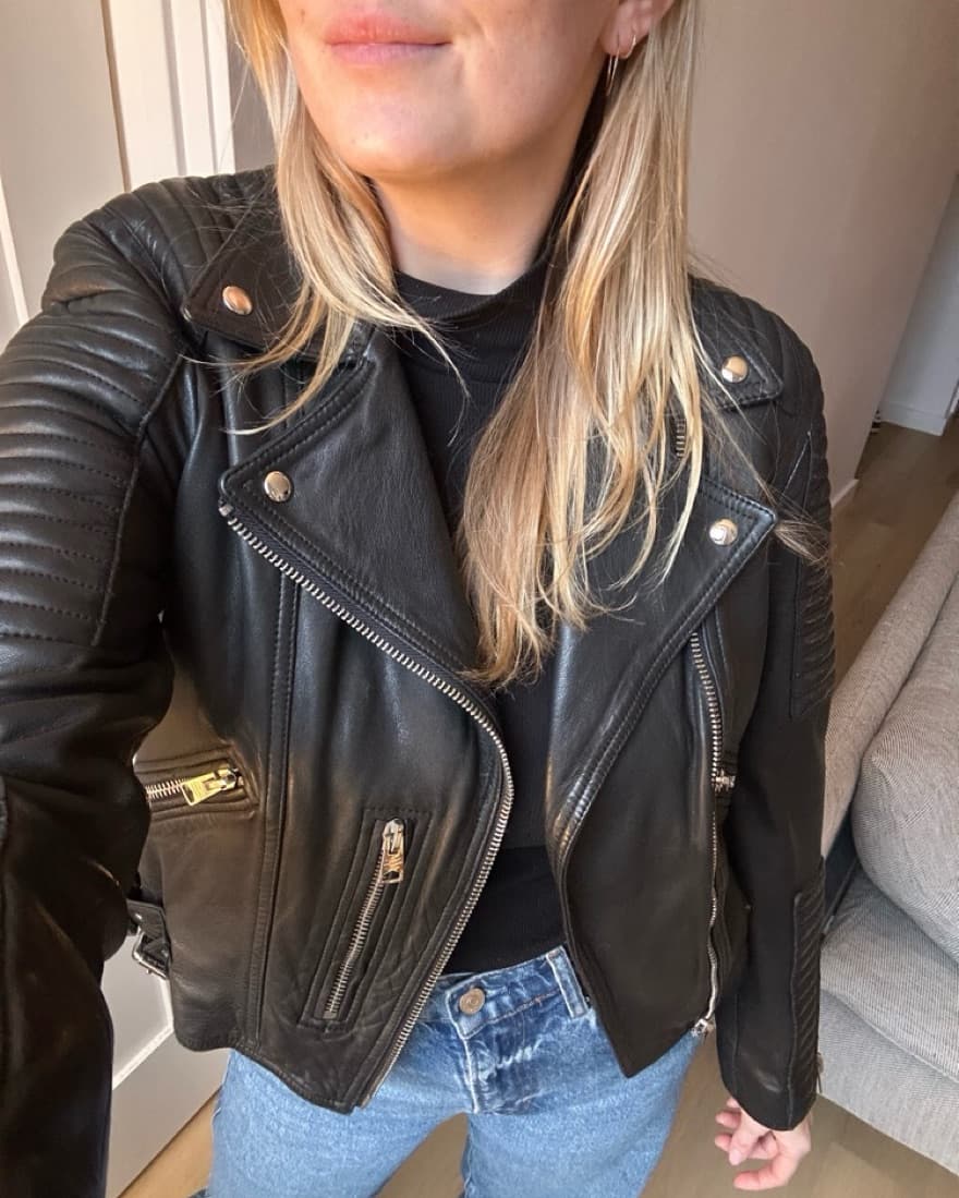 AllSaints Estella Leather Biker Jacket - Image 2