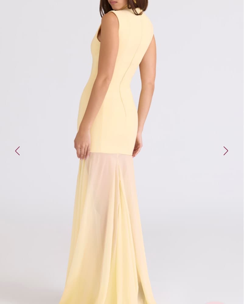 House Of CB Raphaela Gown Butter Yellow  - Image 2