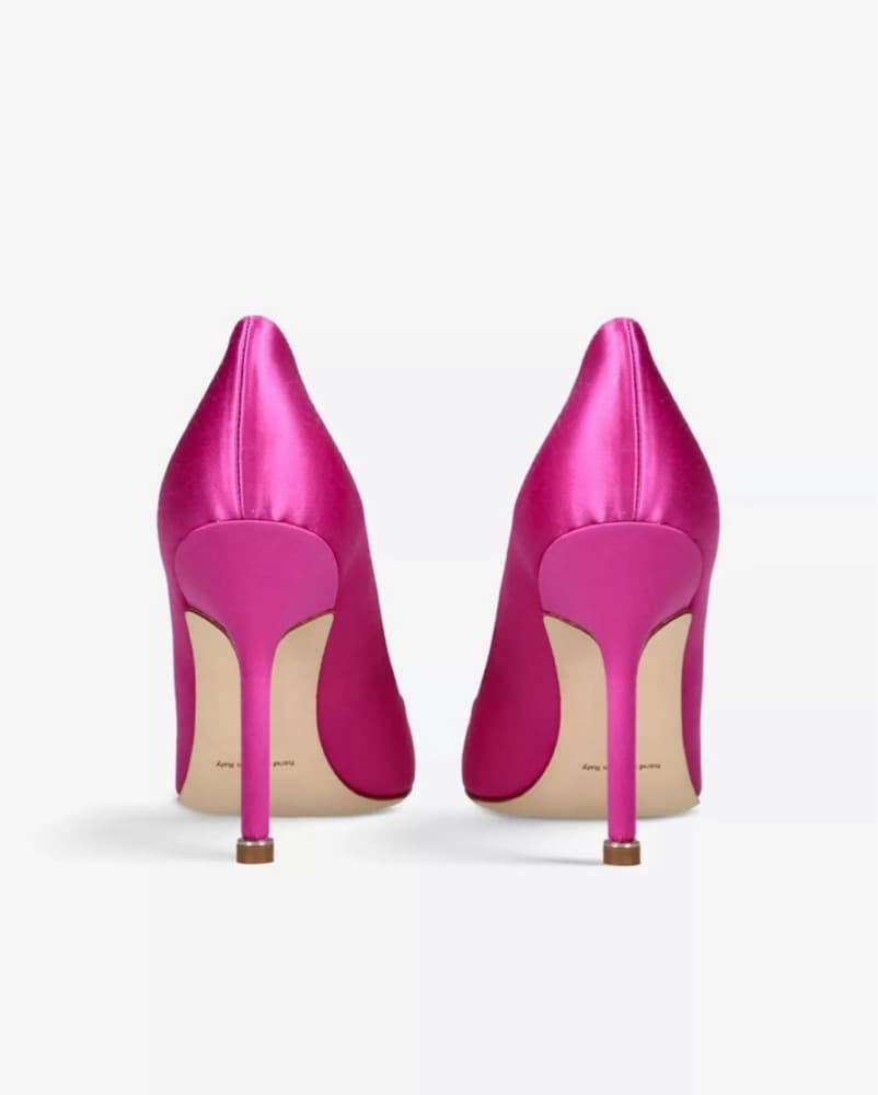 MANOLO BLAHNIK Pink Jewel Buckle Pumps - Image 4