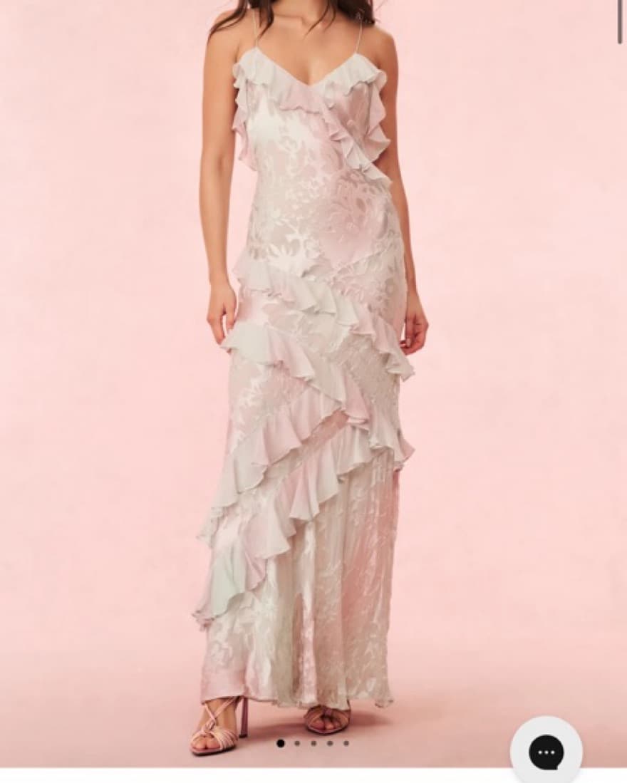 LoveShackFancy Rialto Pastel Ruffle Maxi - Image 1