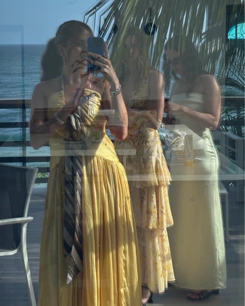SIEDRÉS Plunged Satin Maxi Dress   - Image 5