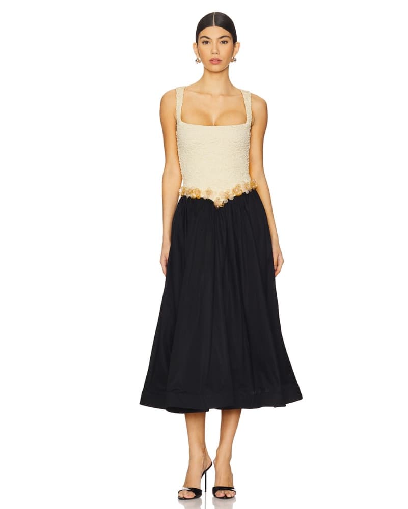 PatBO Drop Waist Midi Dress | Classy Dress, Brunch Outfit - Image 3
