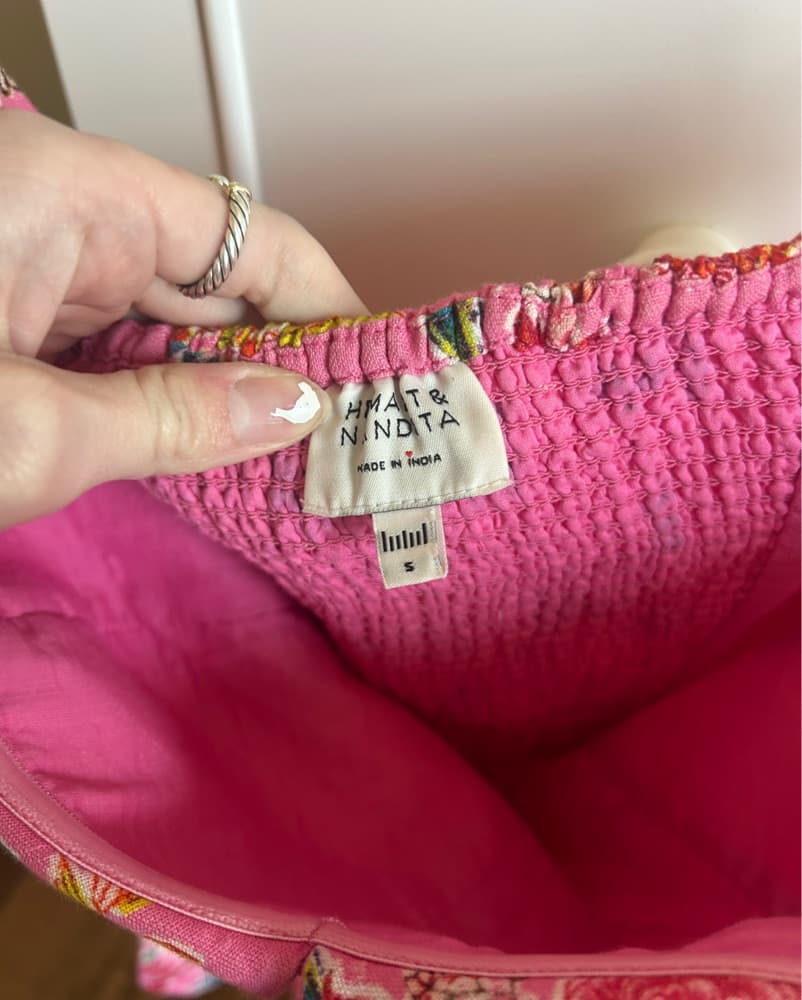 Fiora Short Dress in Pink HEMANT&NANDITA - Image 4