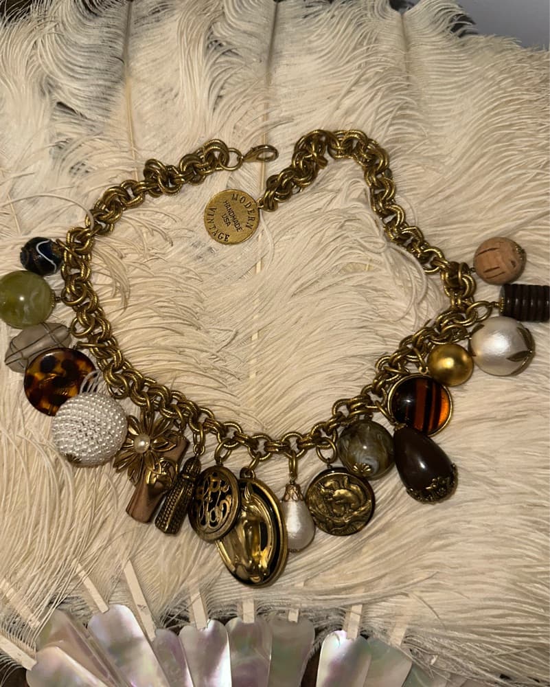 Vintage WesternCharm Statement Necklace  - Image 1
