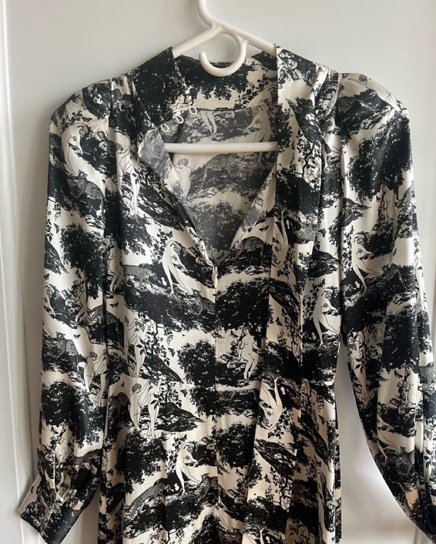 Reformation maple Silk Dress In Elysian - Image 6