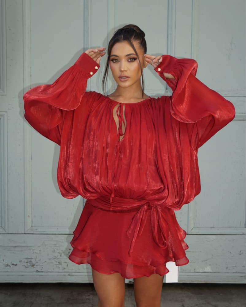 Miss Rosier Red Mini Dress - Image 2