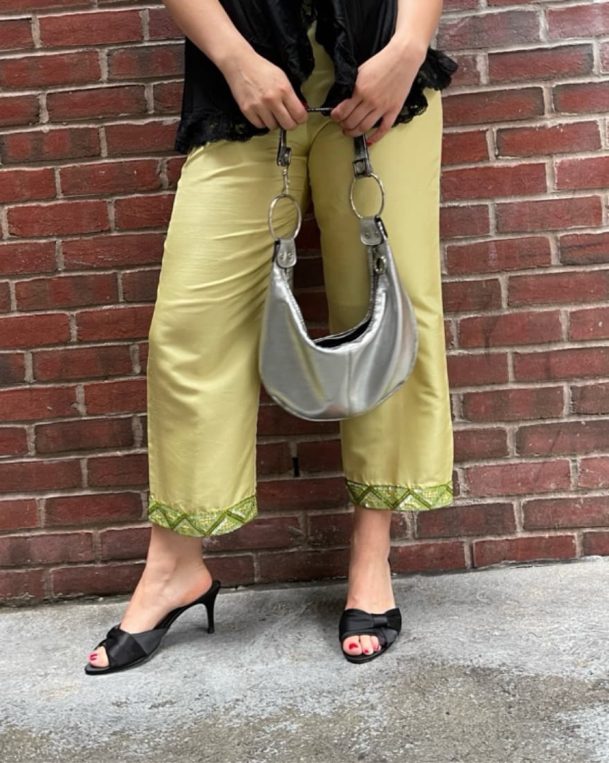 Vintage Silk Capri Pants 🍸 - Image 2