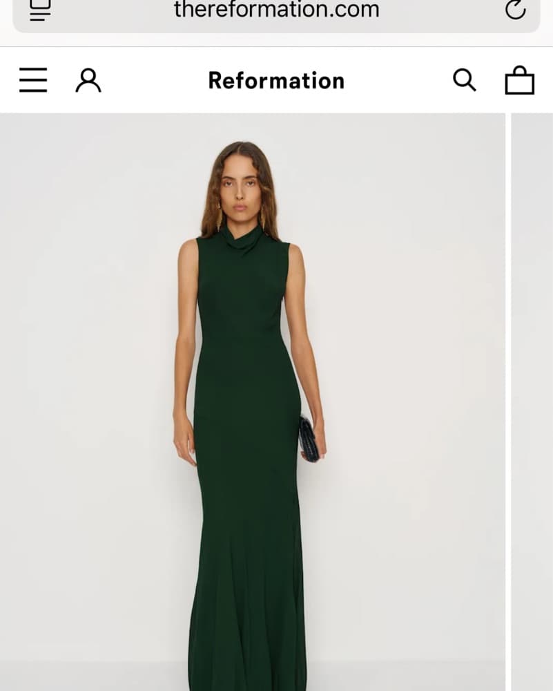 Reformation Dress In forest  - Image 1