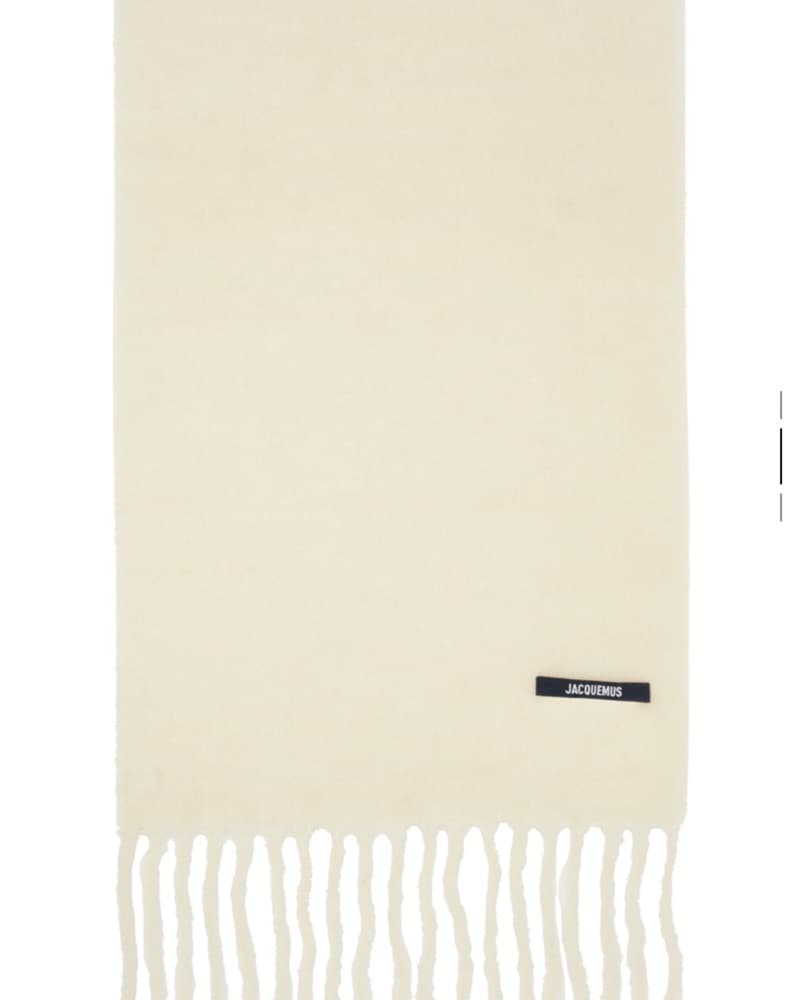 Jacquemus White Scarf - Image 3