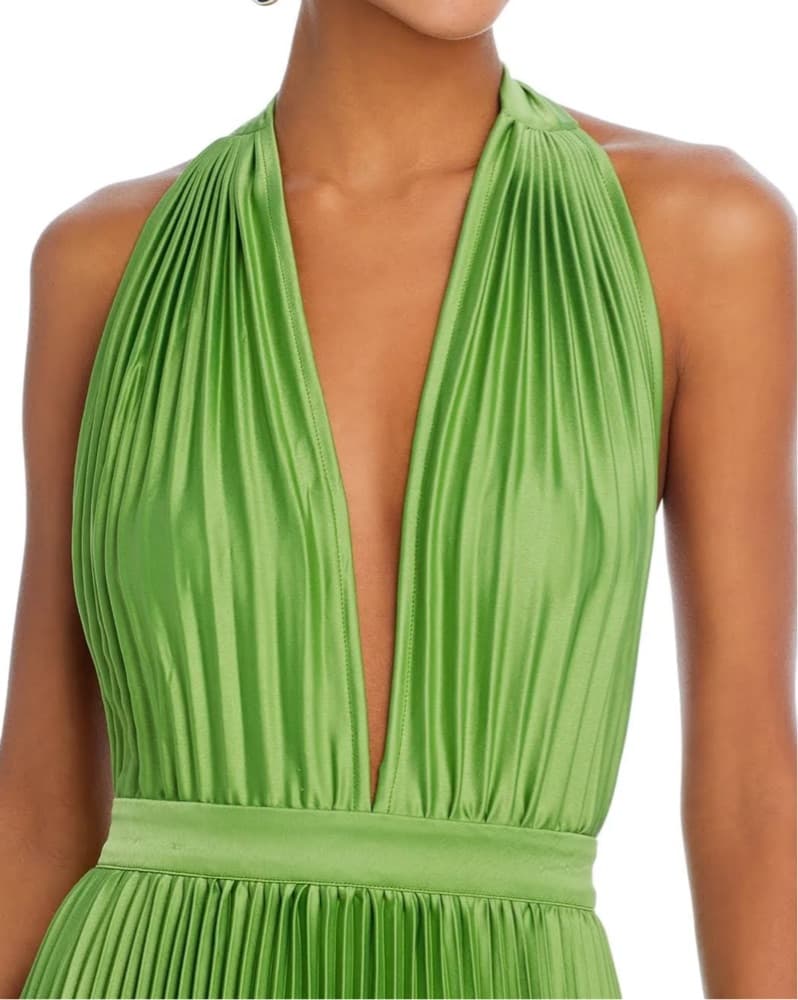 L'IDEE Moderniste Split Gown Green - Image 3