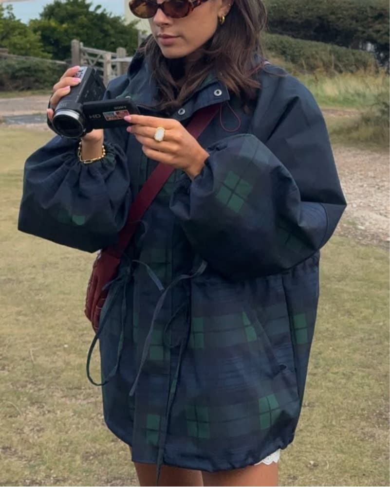 Damson Madder Liu Rain Coat - Image 2