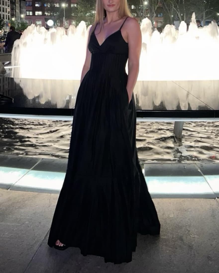ALC Black Pleated Maxi - Image 2