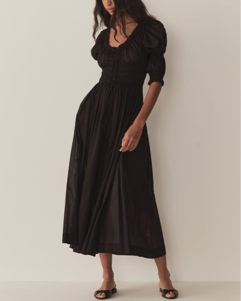 Doen Ischia Black Maxi Dress - Image 1