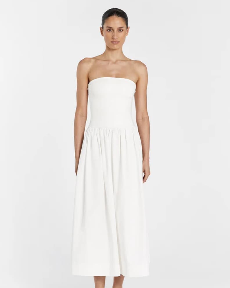 Dissh White Strapless Dress - Image 2