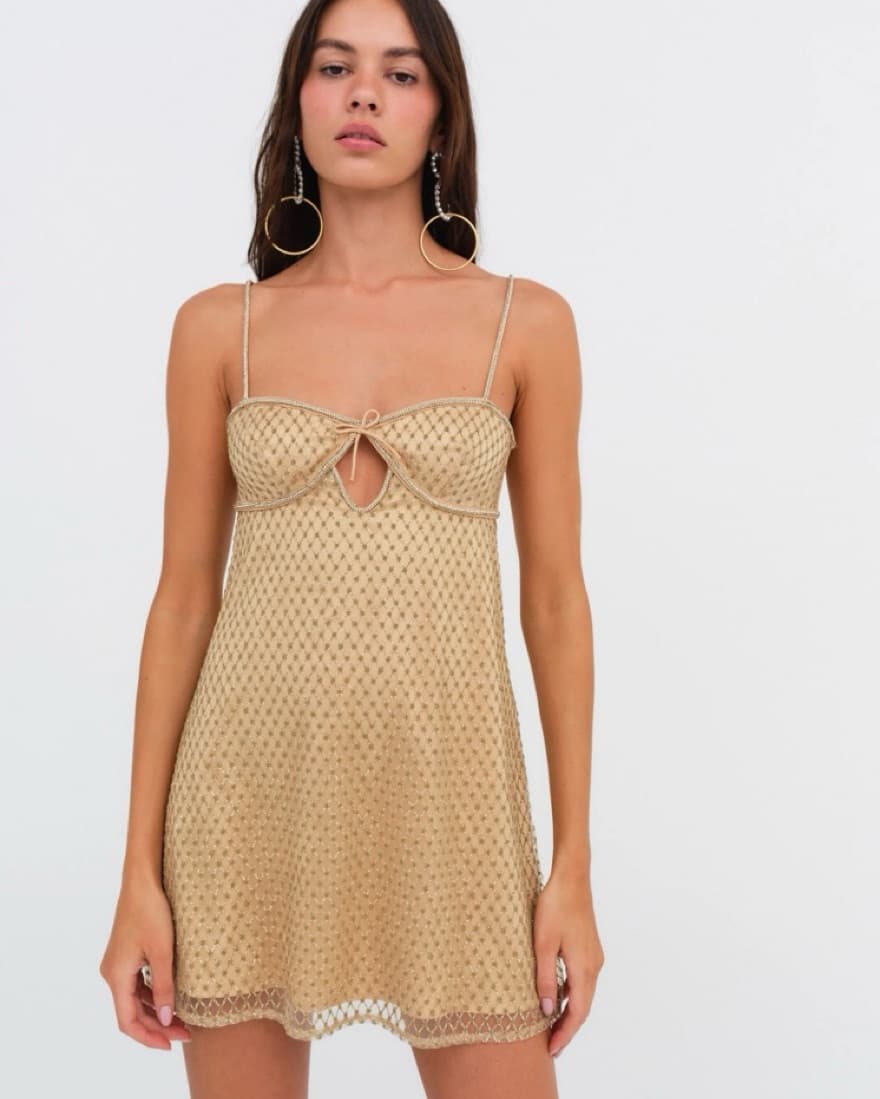 Gold Glitter Dress  - Image 1