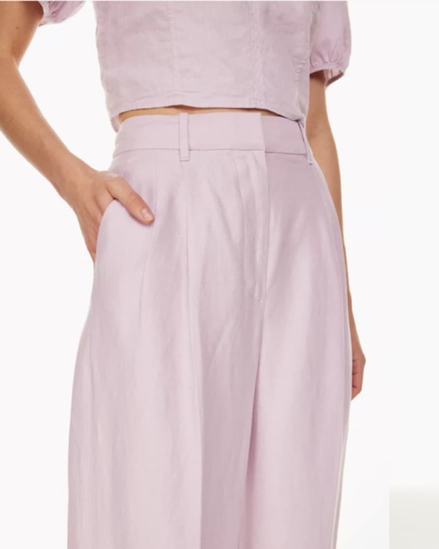 Effortless linen pant - Cloudy Lilac - Image 5