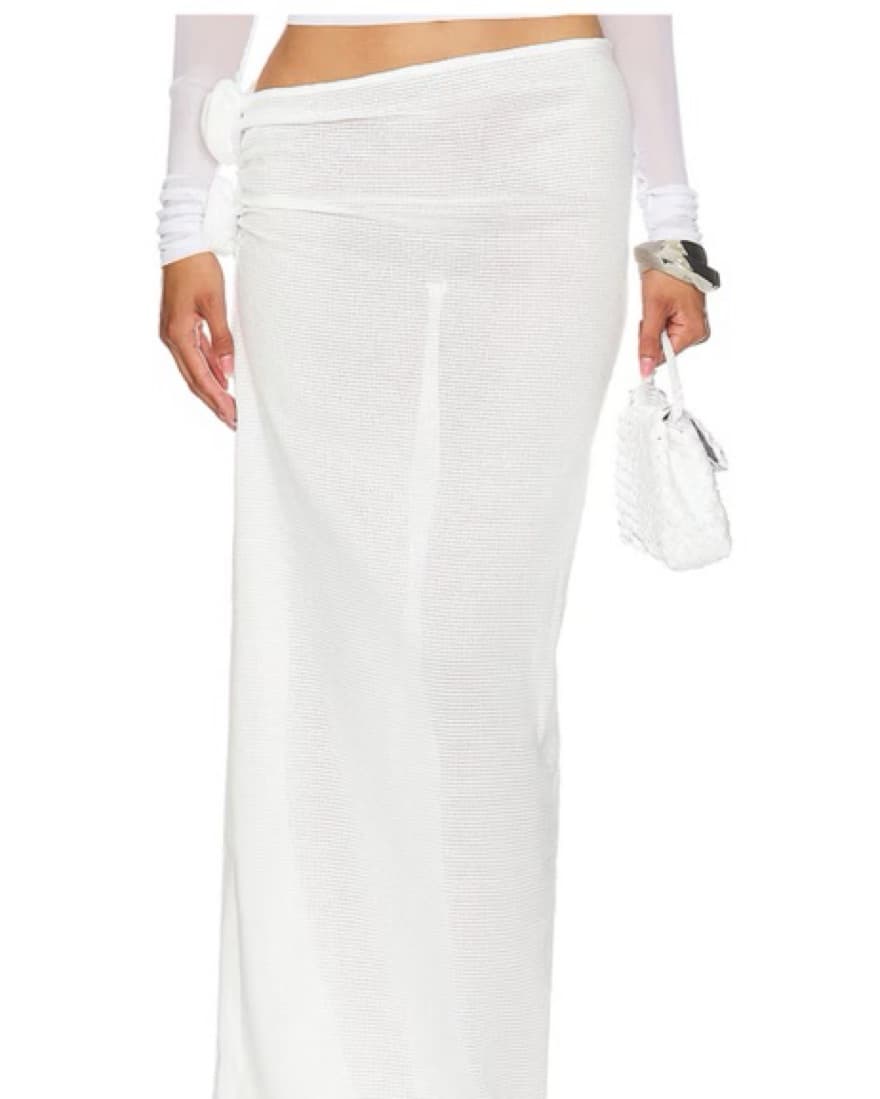 Lioness Soulmate White Maxi Skirt - Image 1