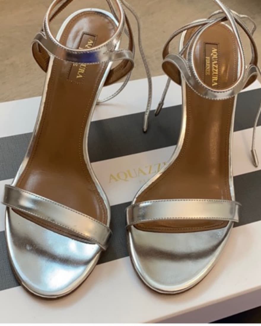 Aquazzura silver heels Size 9 / 39 - Image 1