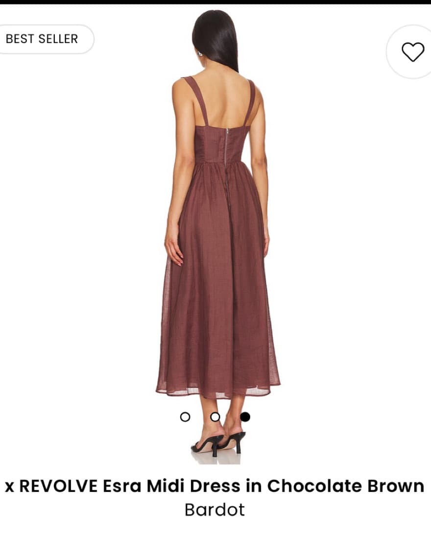 × REVOLVE Esra Midi Dress in Chocolate B - Image 2