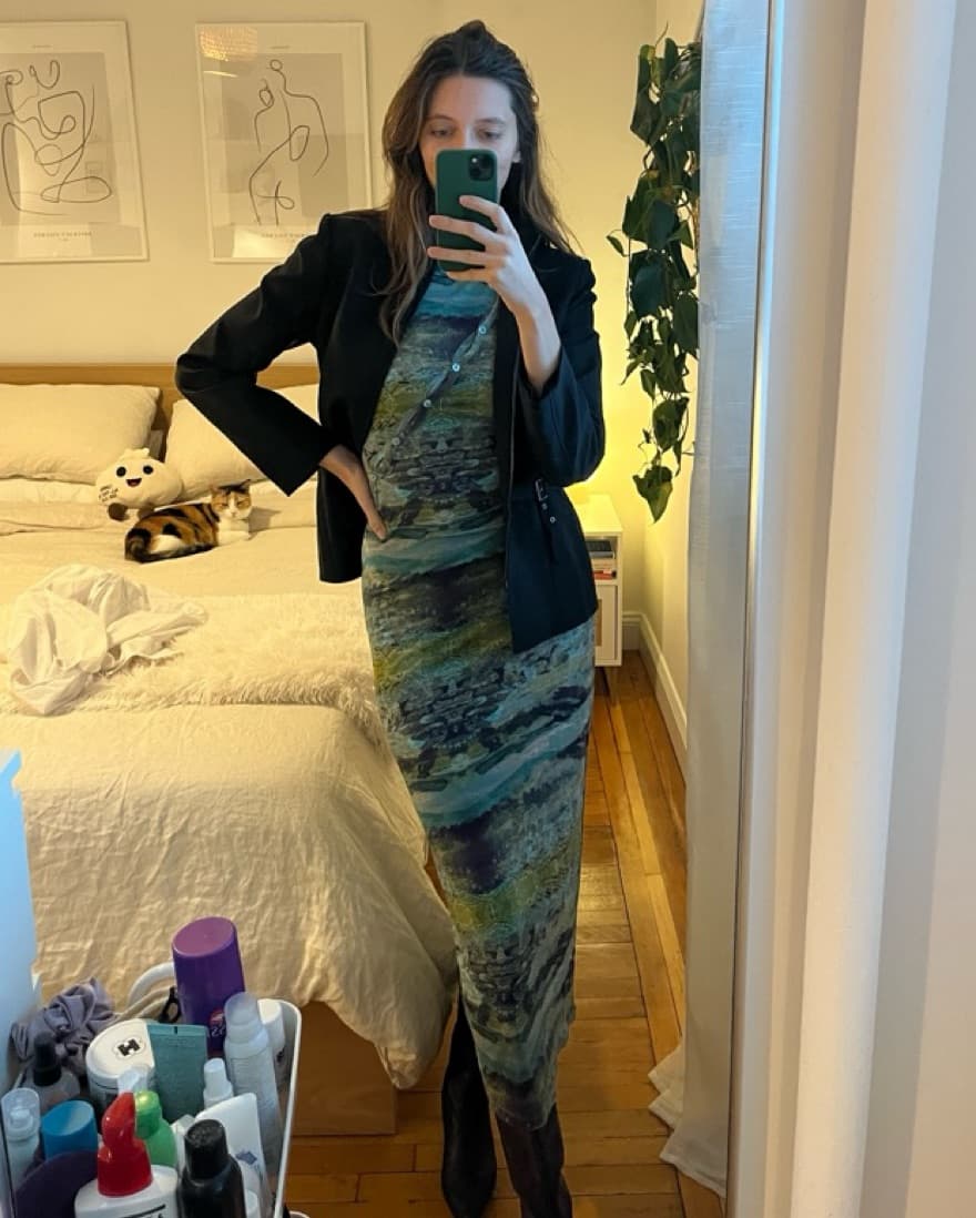 Kookai Turqoise Dress - Image 2