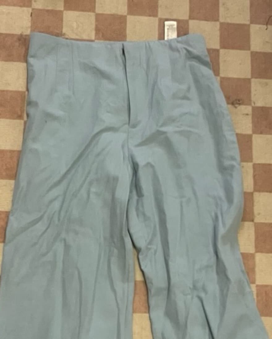 NWT Zara Light Blue Linen Pants  - Image 2