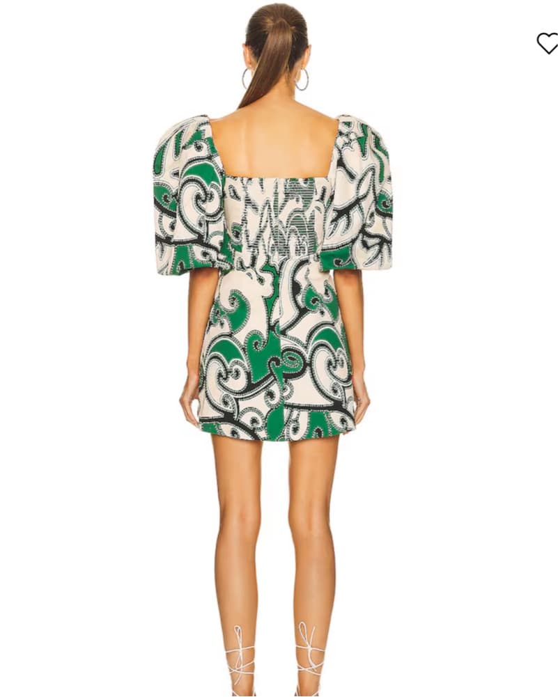 Alexis Iana puff-sleeve minid - Image 2