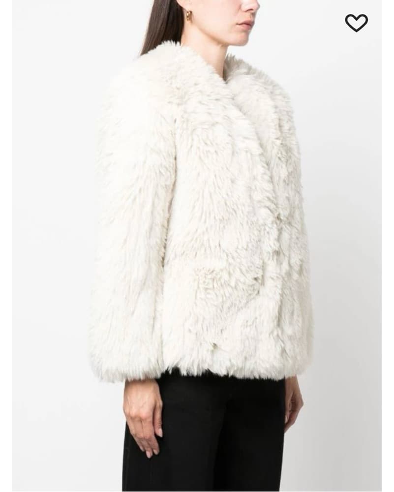 faux-fur long-sleeve jacket  - Image 1