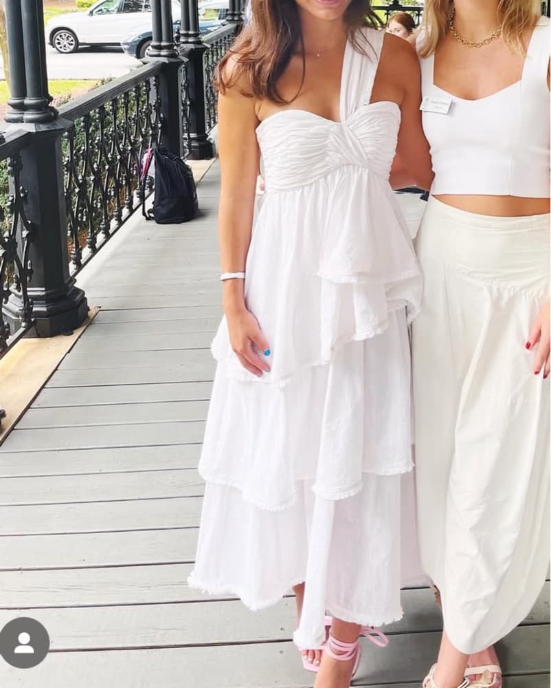 Sori Dress in Ivory & White CINQ A SEPT - Image 1
