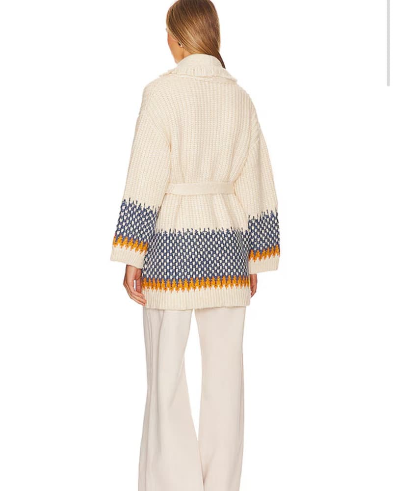 Malena Chunky Fairisle Cardigan  - Image 4