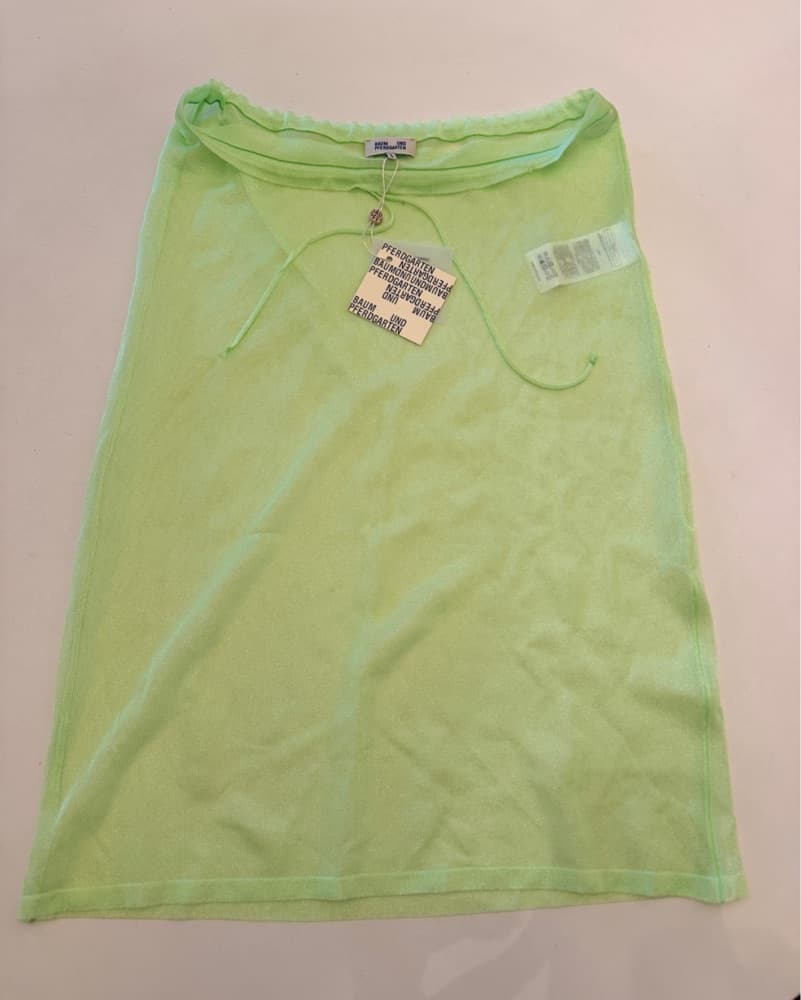 Sheer Green Skirt - Image 2