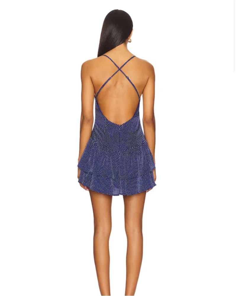 Avery Mini Dress In Polka Dot  - Image 3