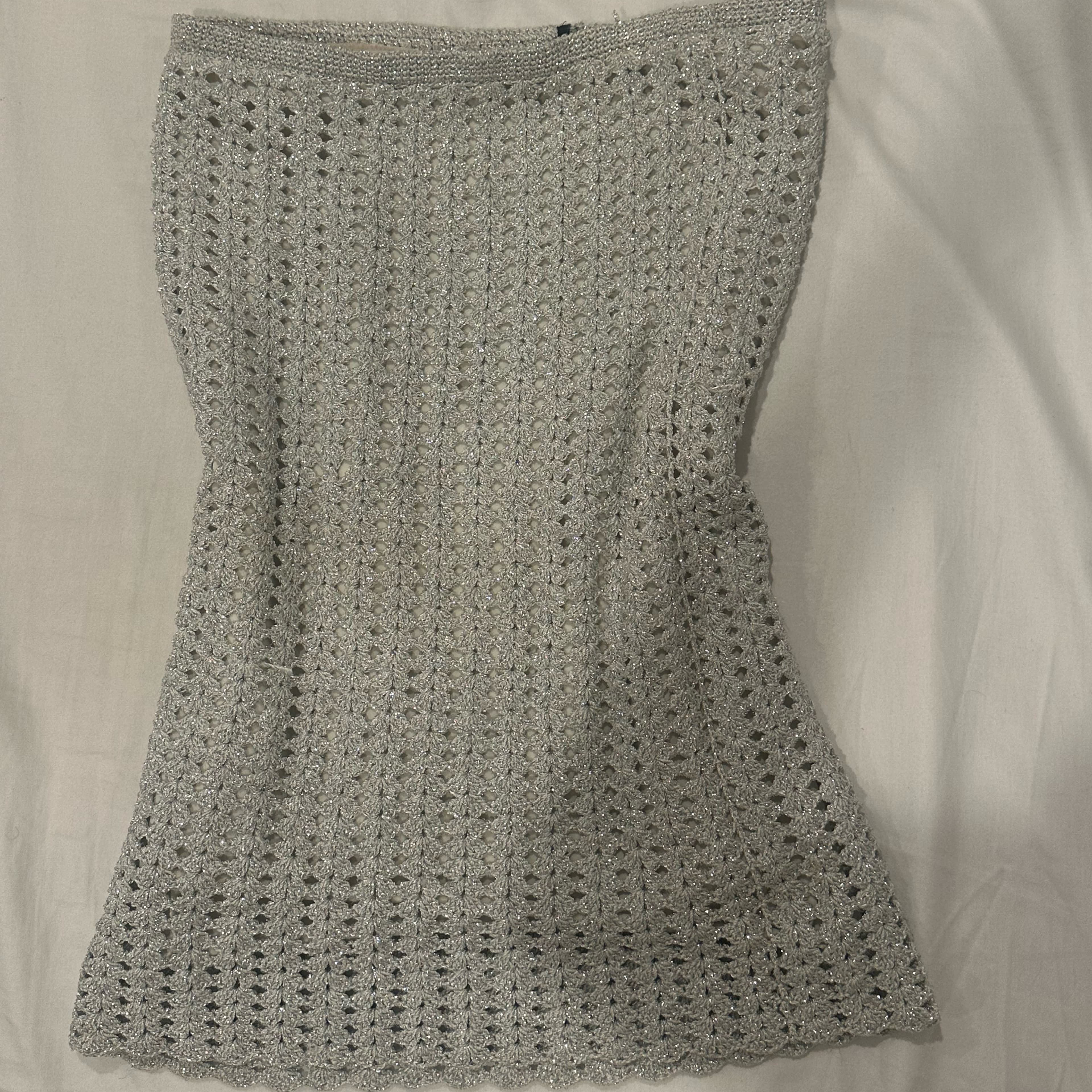 Vintage Sparkly Low Waisted Midi Skirt  - Image 1