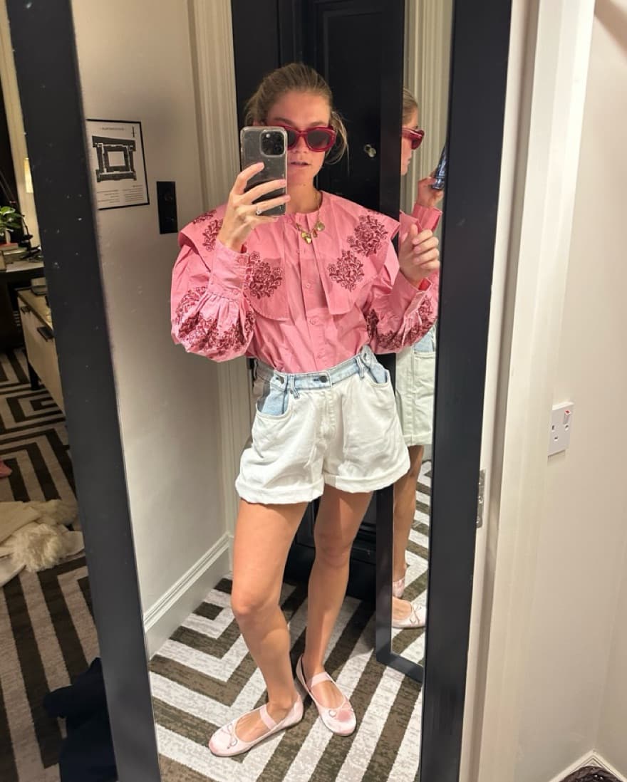 pink Damson Madder Shirt  - Image 1
