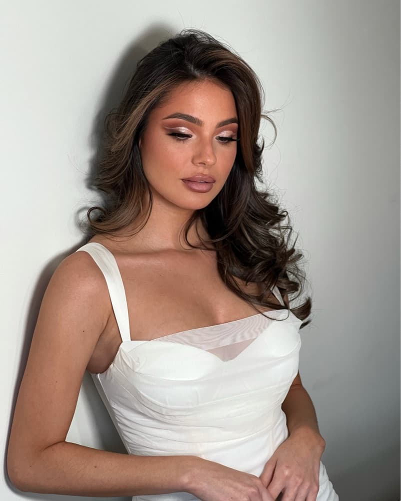 White Corset Bustier Dress - Image 2
