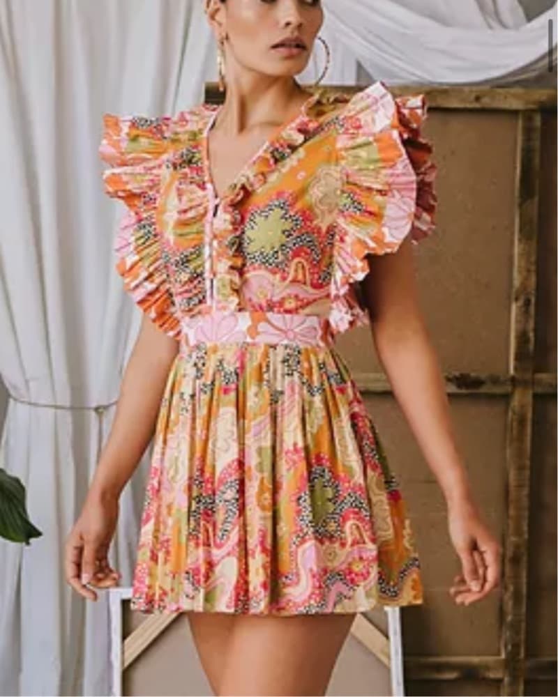 Celia B Lirio Ruffle Mini Dress - Image 6