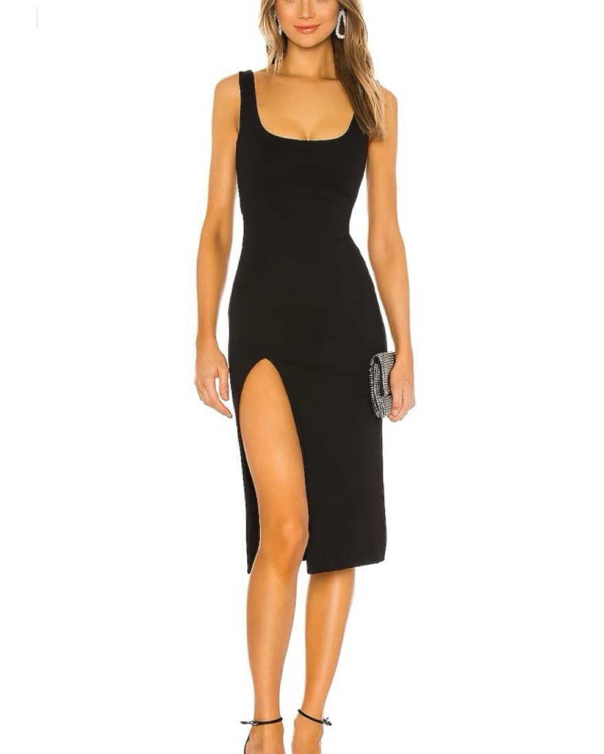 NBD Thom Midi Dress in Black  - Image 1