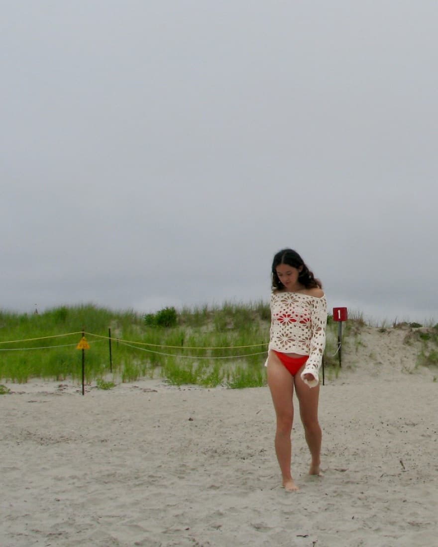 Handmade White Crochet Top - Image 3