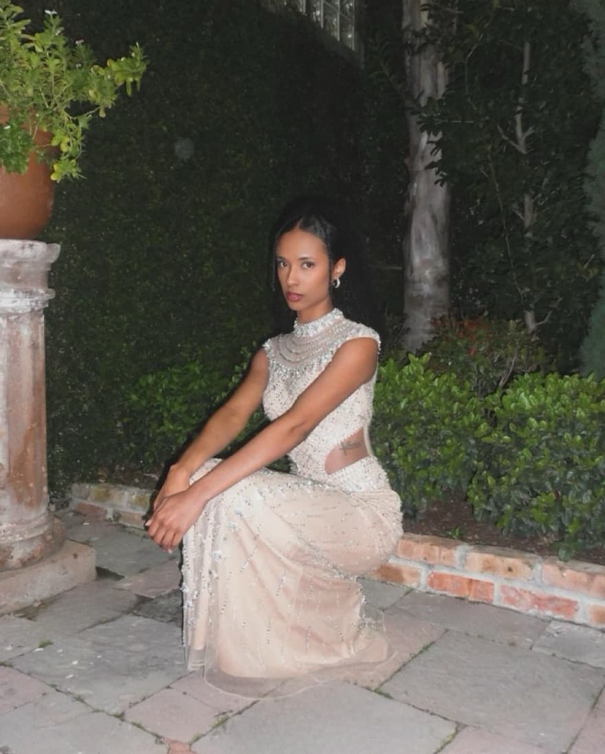 Rhinestone-Embellished Gown - Image 4