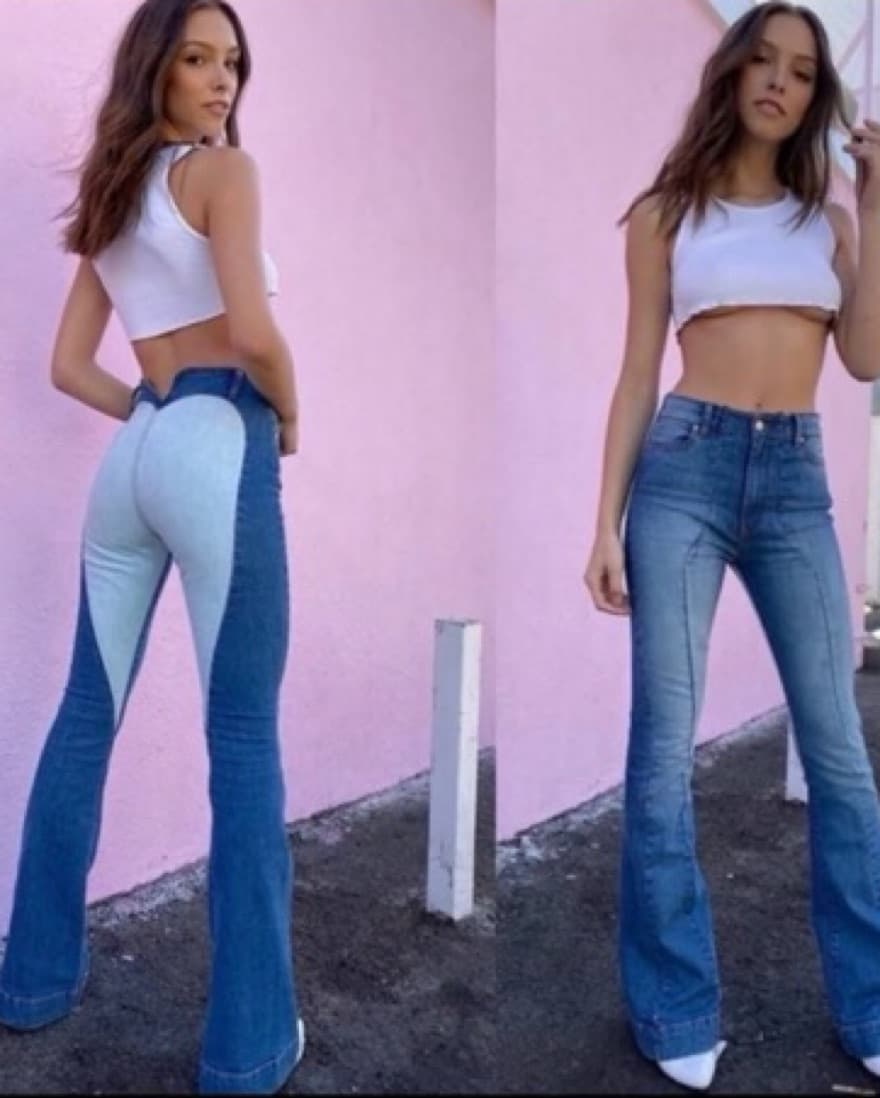 Revice Heart Shape Flare Jeans - Image 2