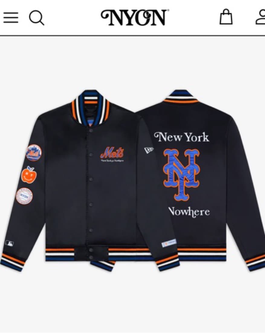 NYON x METS Collab Varsity Jacket  - Image 1