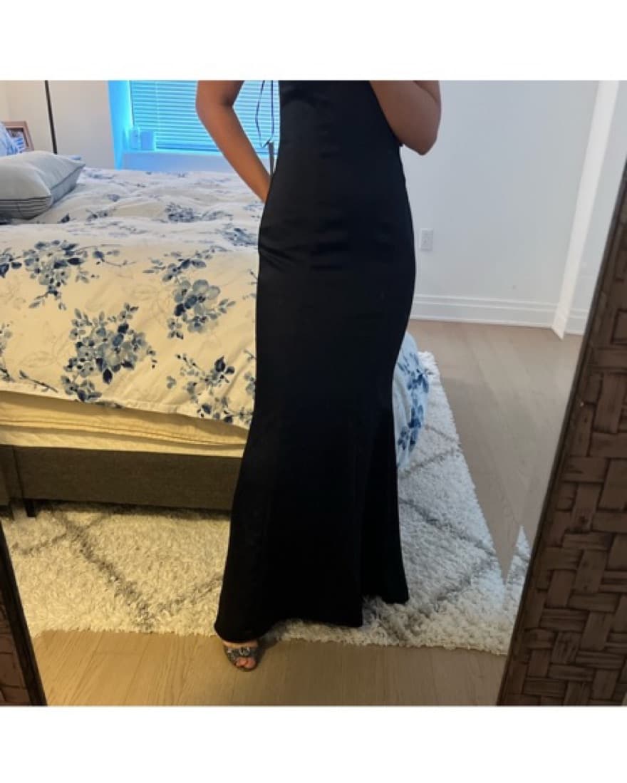 Amsale Lief Navy Dress - Image 2
