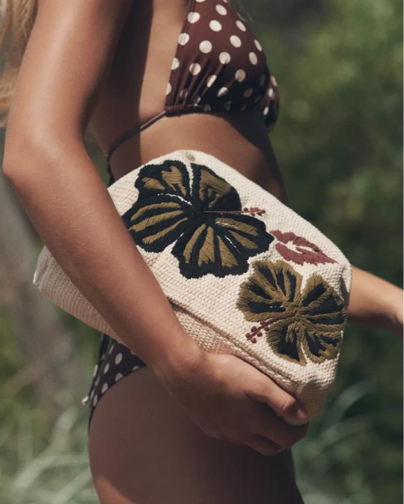 Zara Small Bag With Floral Embroidery - Image 2